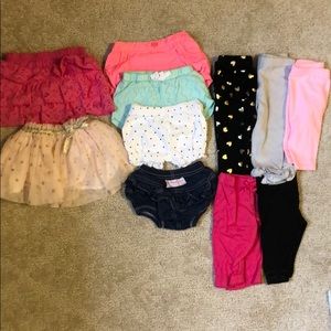 0-3 month girls bottoms bundle